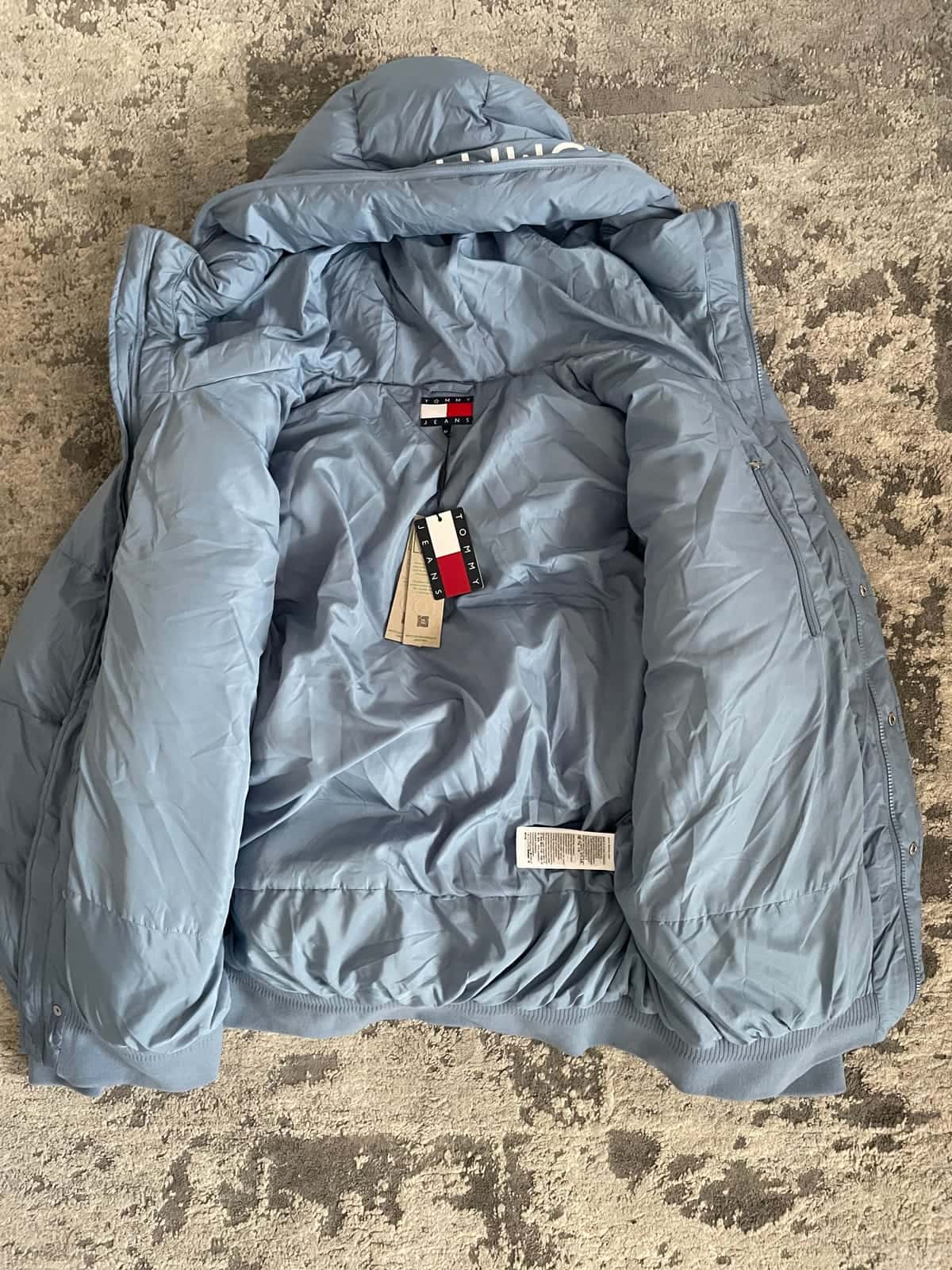 Tommy Jeans Branded Puffer Jacket - zimowa kurtka w kolorze colorado blue roz. XL — zdjęcie 7