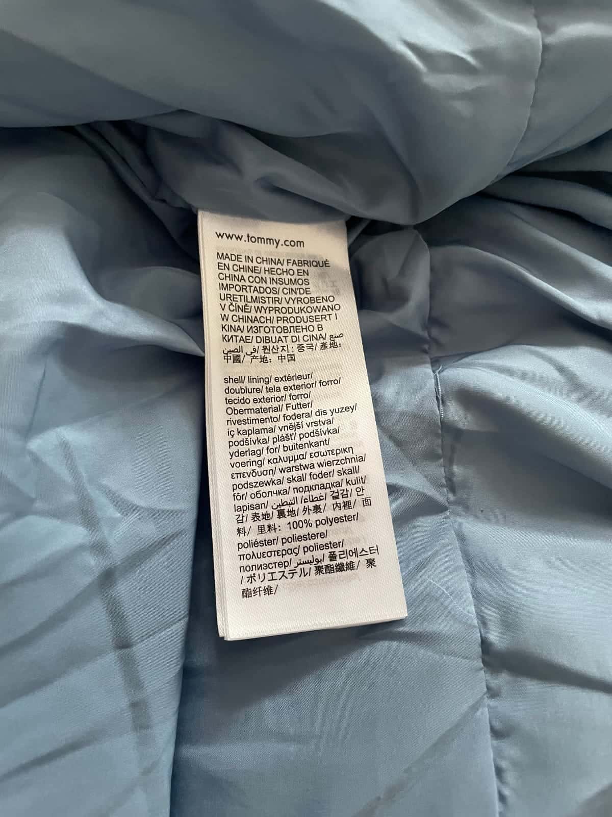 Tommy Jeans Branded Puffer Jacket - zimowa kurtka w kolorze colorado blue roz. XL — zdjęcie 11