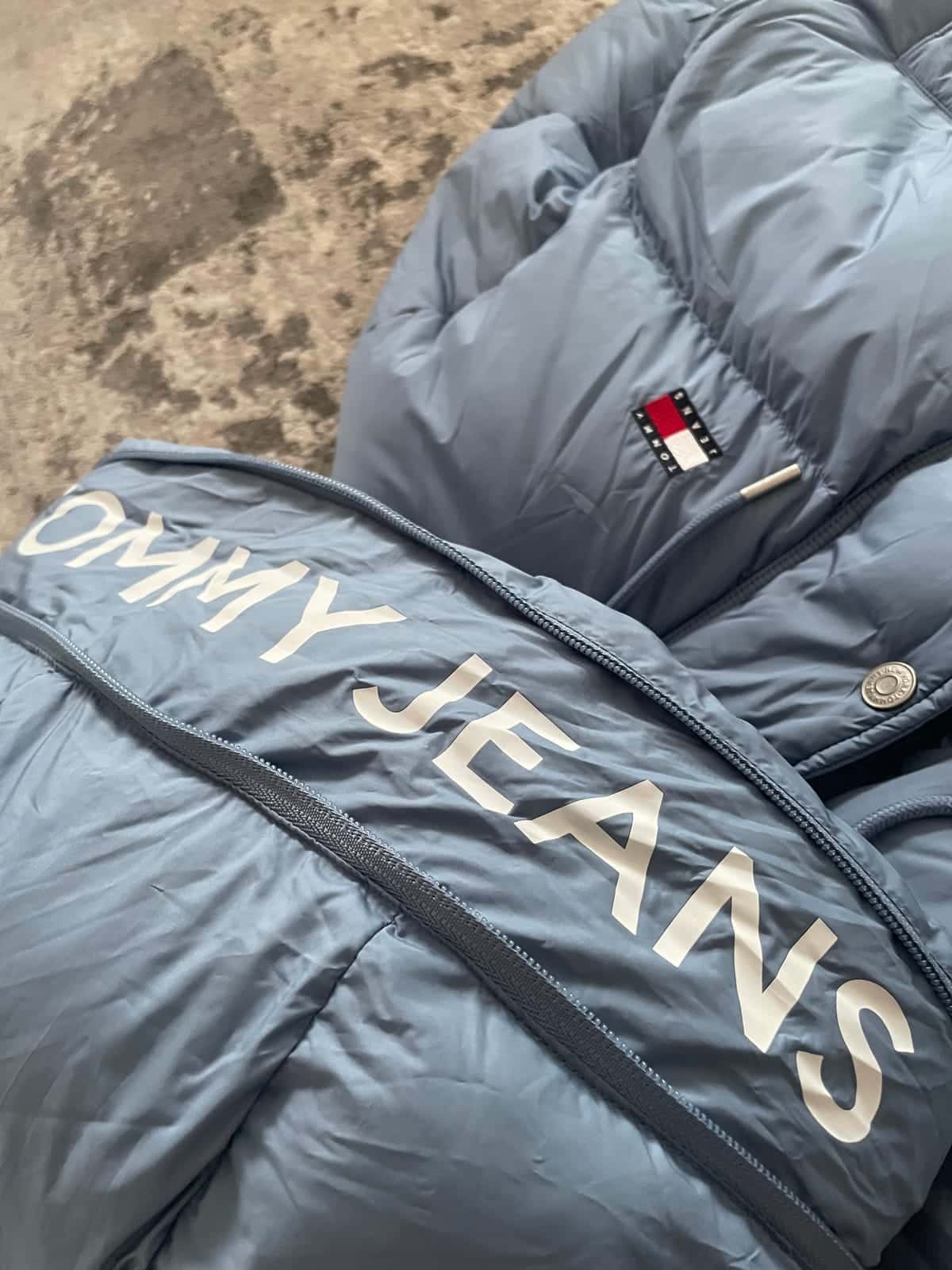 Tommy Jeans Branded Puffer Jacket - zimowa kurtka w kolorze colorado blue roz. XL — zdjęcie 4