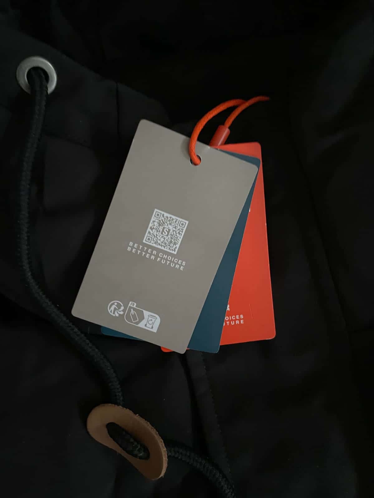 Kamizelka puchowa z kapturem Superdry Jet Black Everest roz. XXL — zdjęcie 3