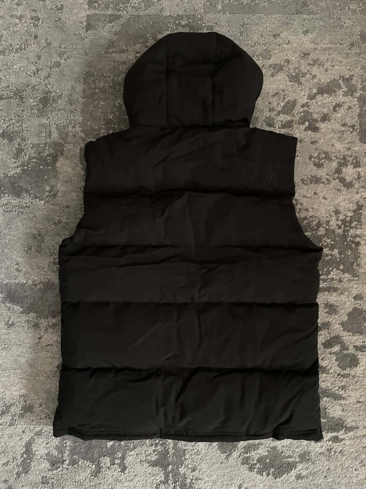 Kamizelka puchowa z kapturem Superdry Jet Black Everest roz. XXL — zdjęcie 13