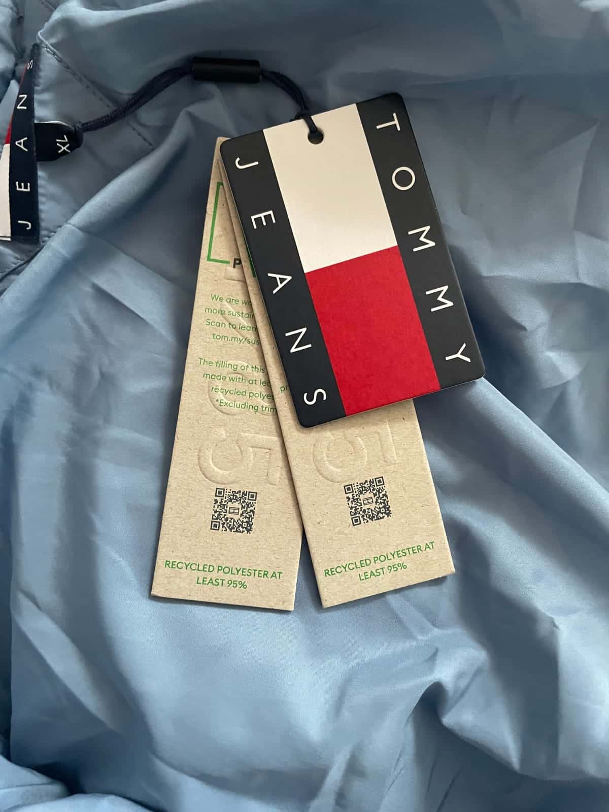 Tommy Jeans Branded Puffer Jacket - zimowa kurtka w kolorze colorado blue roz. XL — zdjęcie 9