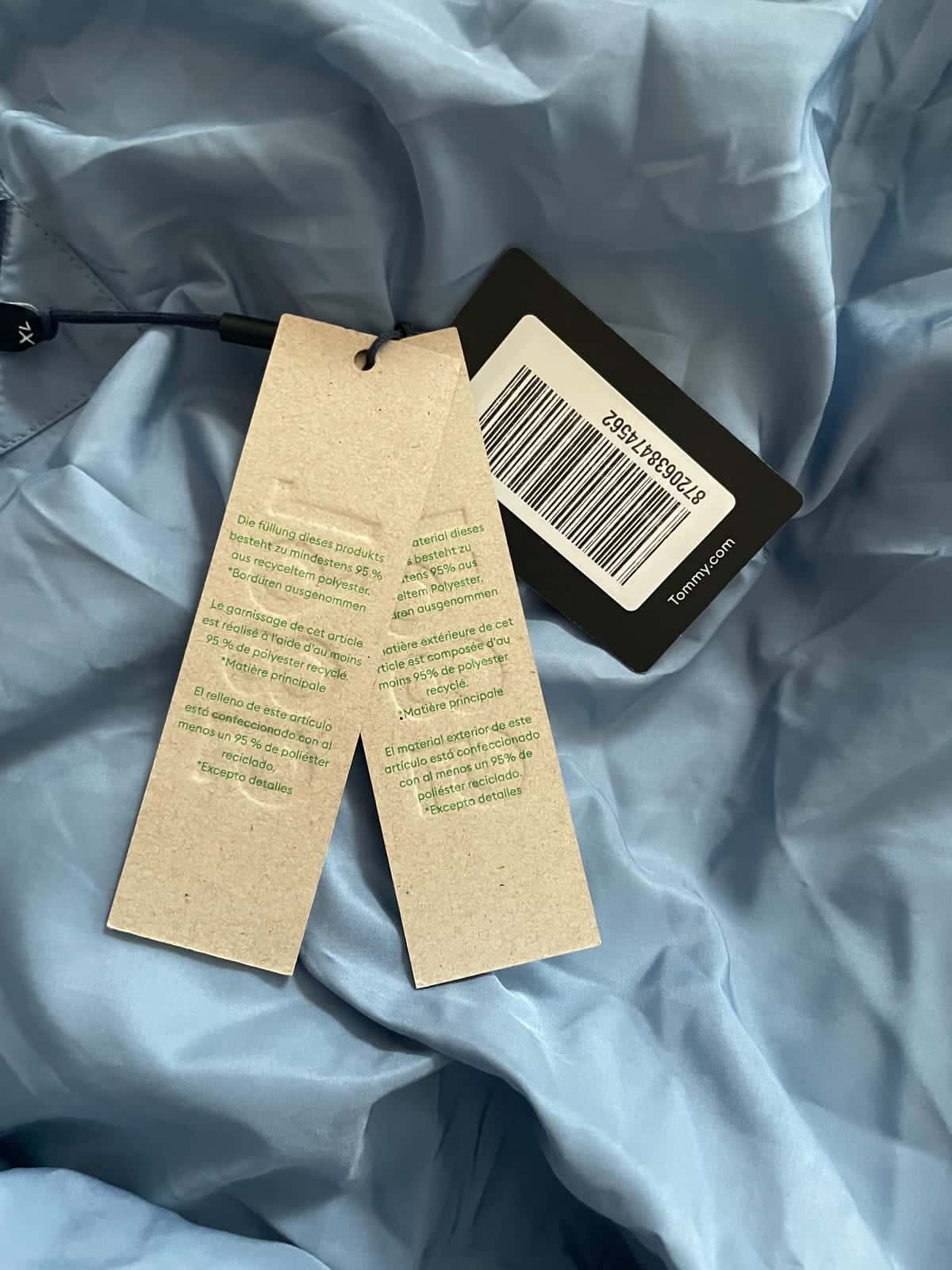 Tommy Jeans Branded Puffer Jacket - zimowa kurtka w kolorze colorado blue roz. XL — zdjęcie 10