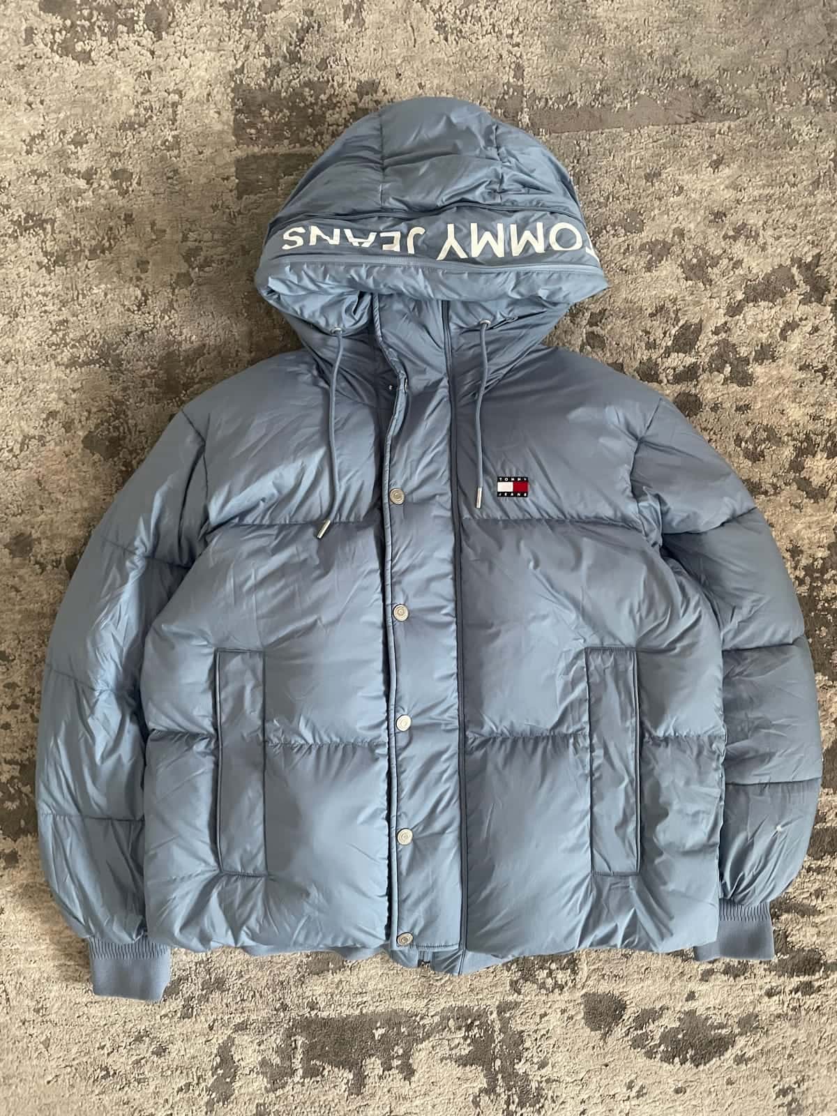 Tommy Jeans Branded Puffer Jacket - zimowa kurtka w kolorze colorado blue roz. XL — zdjęcie 2