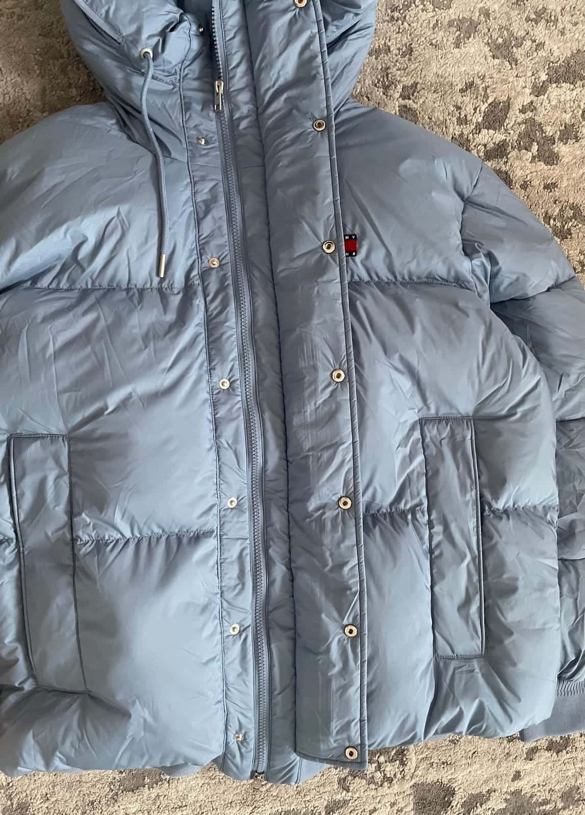 Tommy Jeans Branded Puffer Jacket - zimowa kurtka w kolorze colorado blue roz. XL — zdjęcie 5