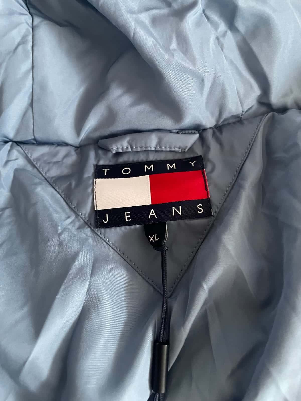 Tommy Jeans Branded Puffer Jacket - zimowa kurtka w kolorze colorado blue roz. XL — zdjęcie 8