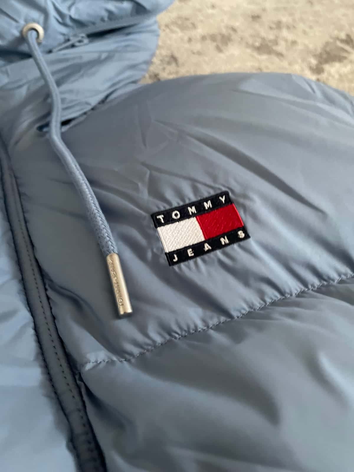 Tommy Jeans Branded Puffer Jacket - zimowa kurtka w kolorze colorado blue roz. XL — zdjęcie 3