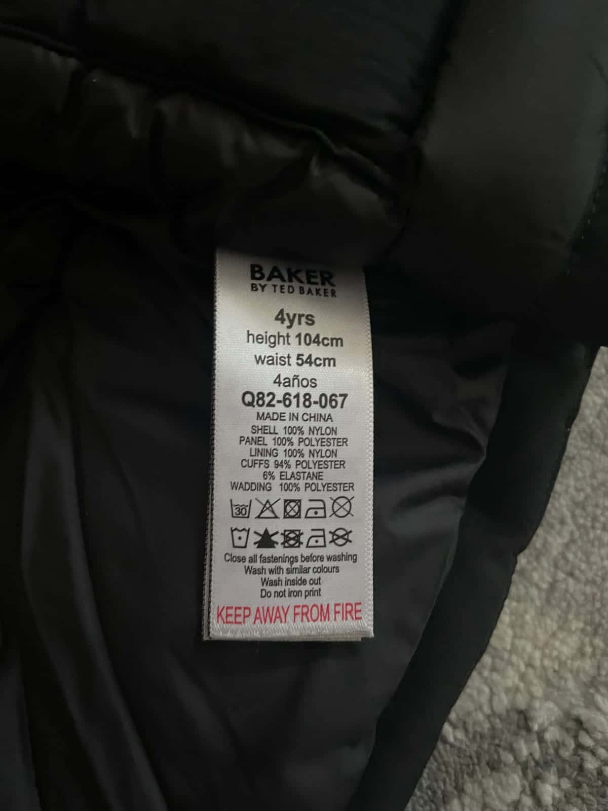 Baker by Ted Baker - kurtka zimowa dla dziecka roz. 4y — zdjęcie 8