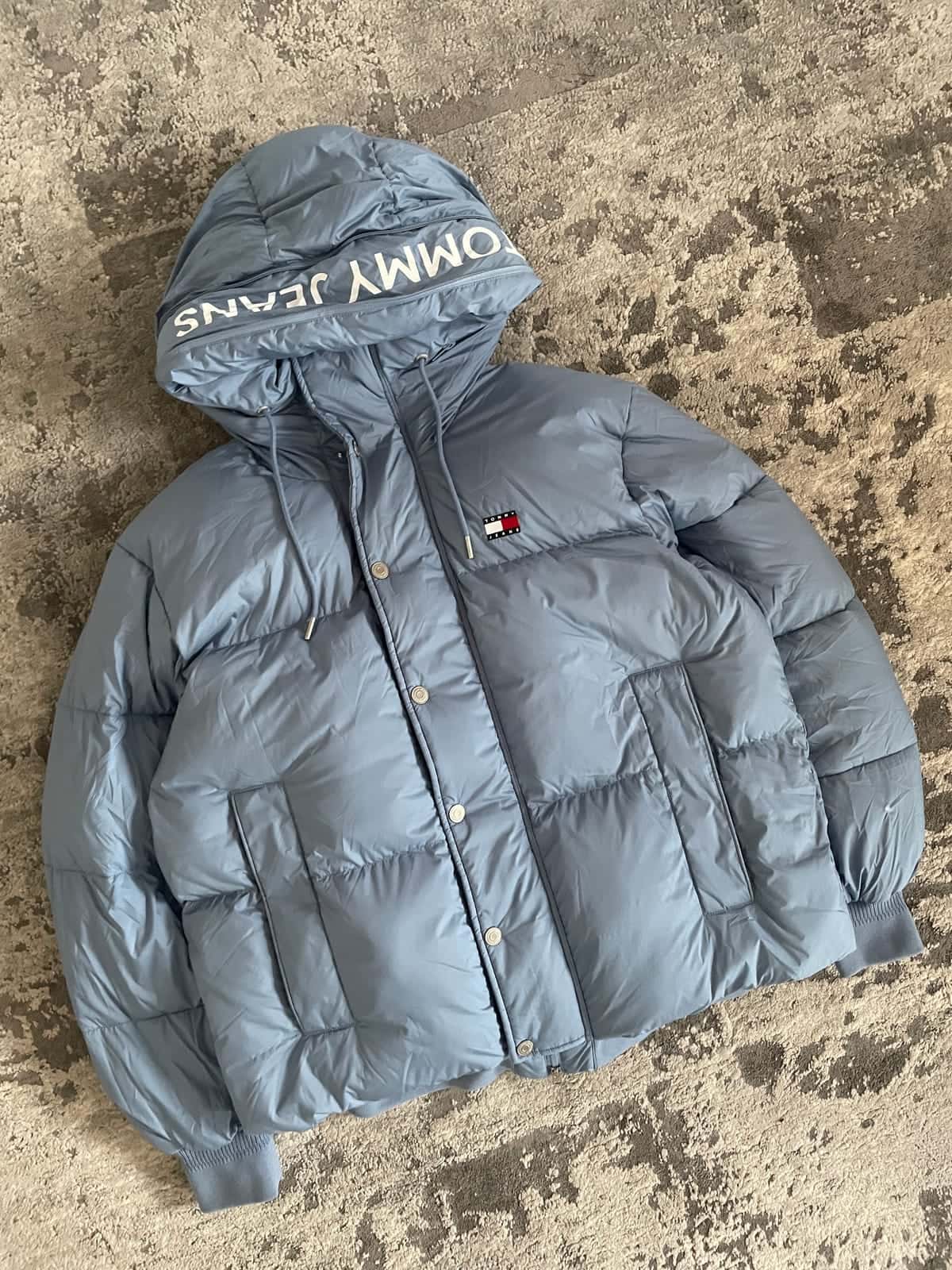 Tommy Jeans Branded Puffer Jacket - zimowa kurtka w kolorze colorado blue roz. XL
